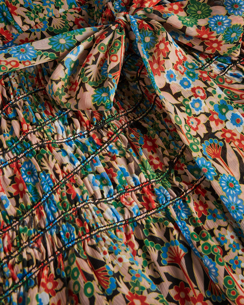 <P>Smock Panel Wrap Mini Dress</P>